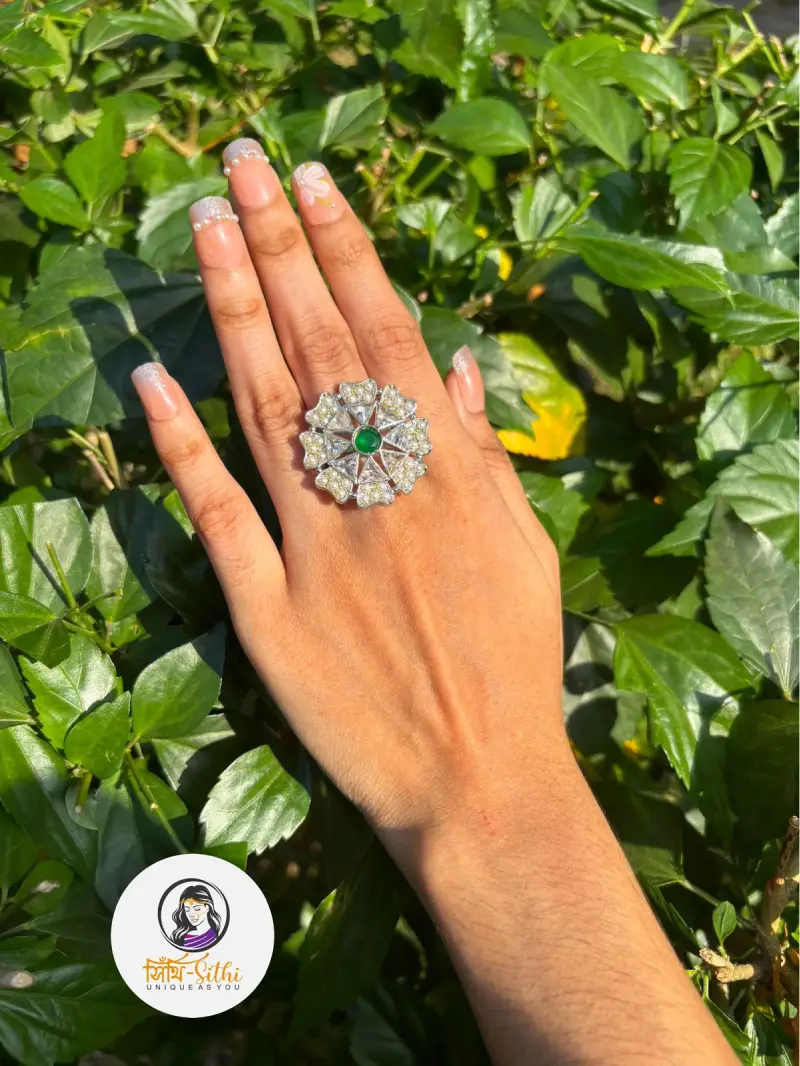 Emerald Bloom Ring